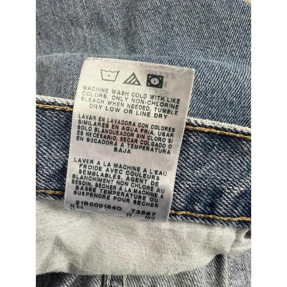 Wrangler Jeans Mens 38x32 Light Blue 96501DS Straight Leg Denim Workwear Pants